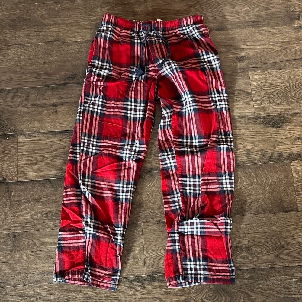 Stars Above Red Plaid Pajama Pants